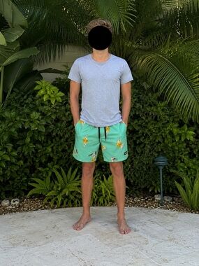 Hurley Men's Hula Print Board Shorts Swim Trunks – Size Medium